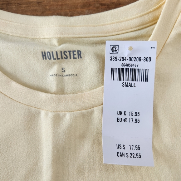 NWT Hollister Seamless Fabric Crew Baby Tees – Size Small - Picture 7 of 10